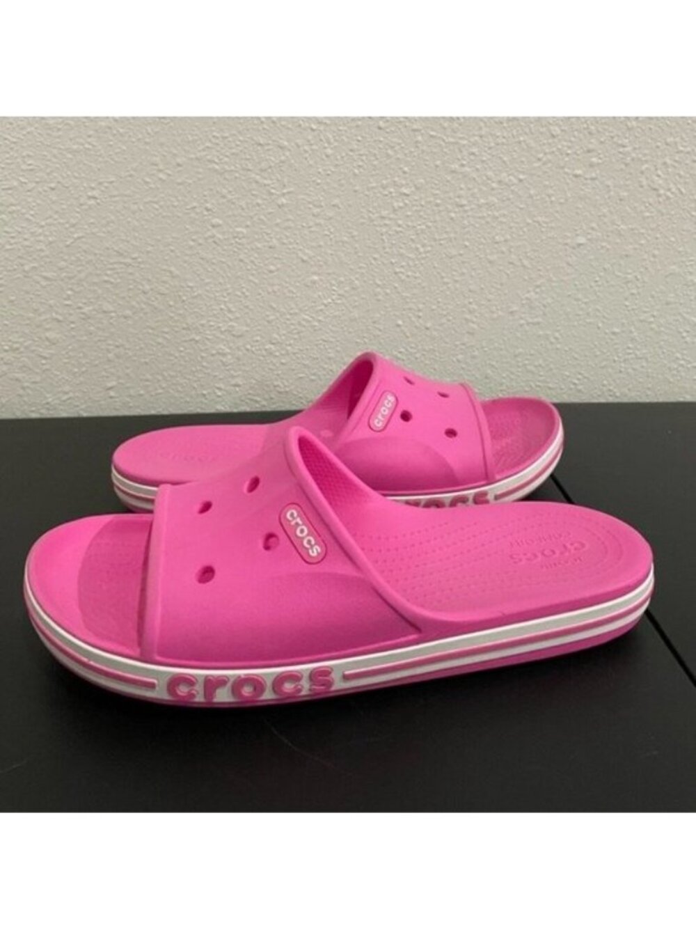 CROCS Bayaband Light Pink Sandals Comfort Beach Colorful Preppy Athleisure - Picture 2 of 9